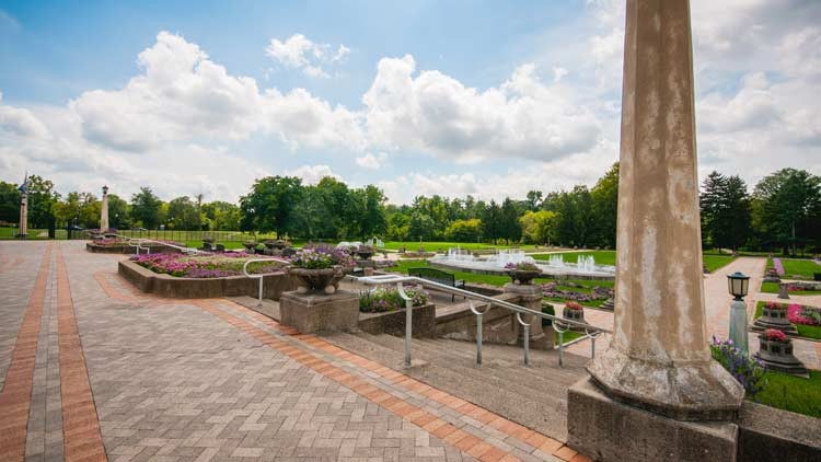 Green park space in the Garfield Park neighborhood of Indianapolis